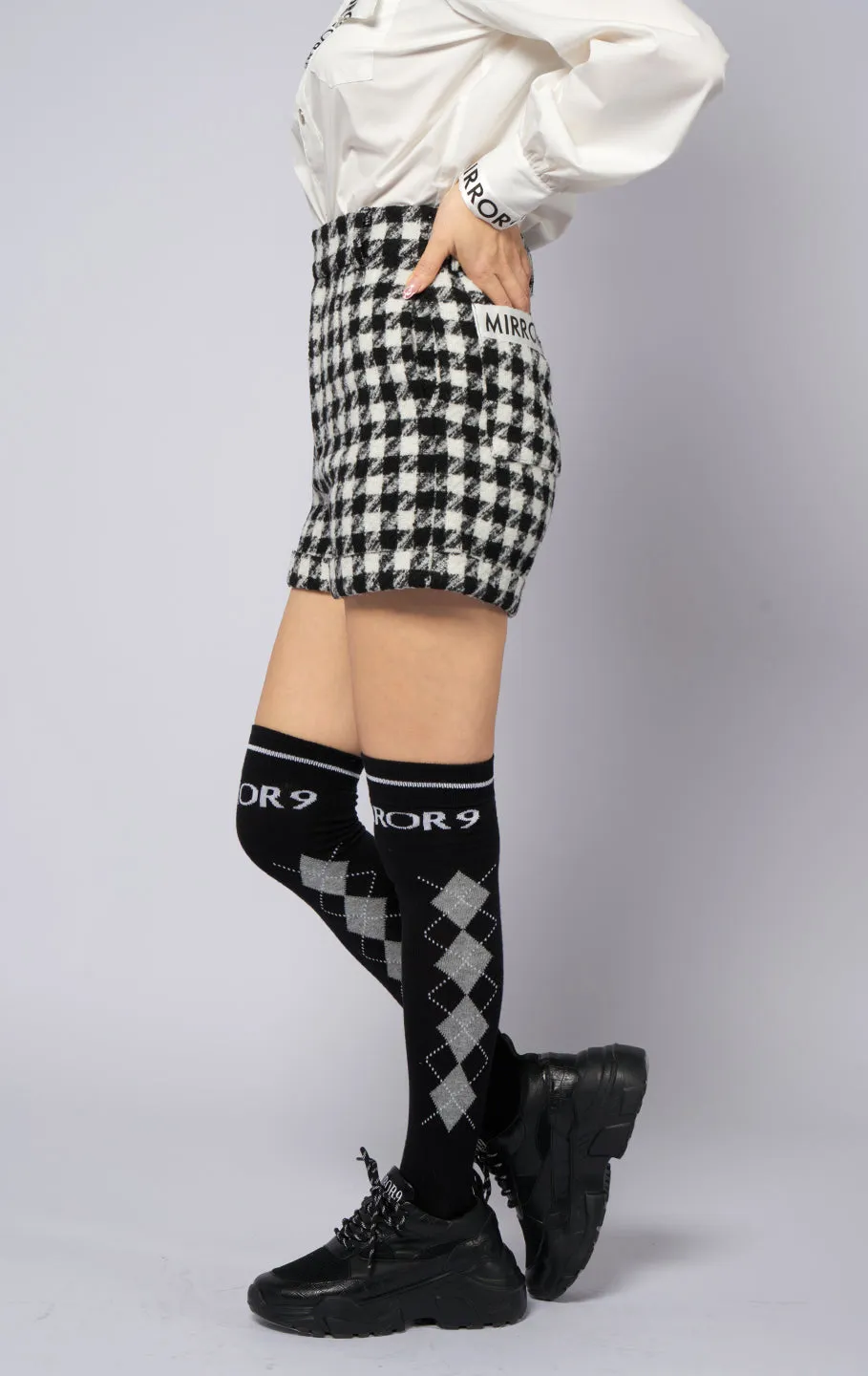 Merry tweed short pants/2color