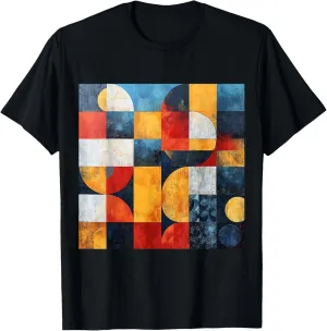modern abstract pattern art design, Boho Abstract Geometric T-Shirt