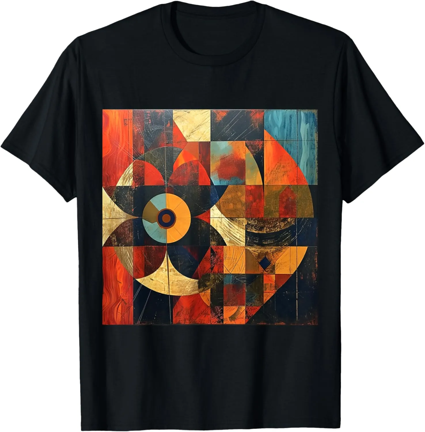 modern abstract pattern art design, Boho Abstract Geometric T-Shirt