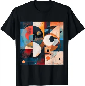 modern abstract pattern art design, Boho Abstract Geometric T-Shirt