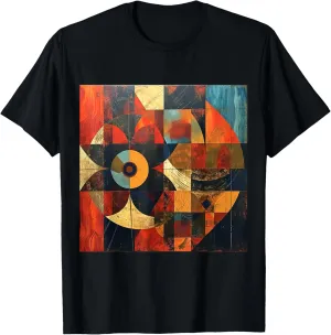 modern abstract pattern art design, Boho Abstract Geometric T-Shirt
