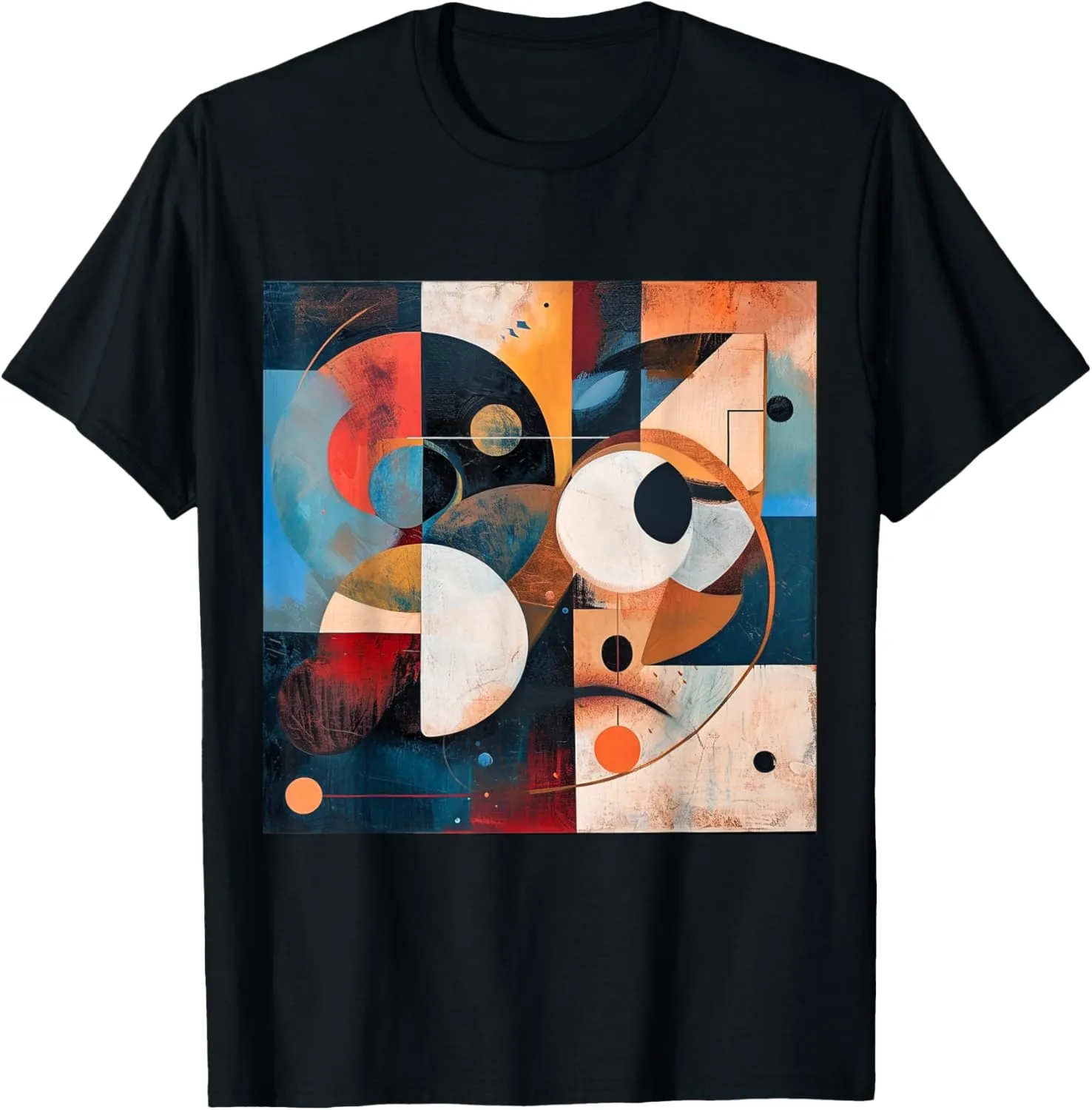 modern abstract pattern art design, Boho Abstract Geometric T-Shirt