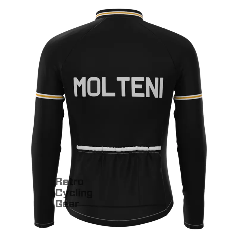 MOLTENI Black Fleece Retro Cycling Kits