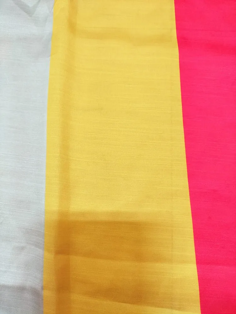 Multicolor Satin Silk Fabric (1 Mtr)