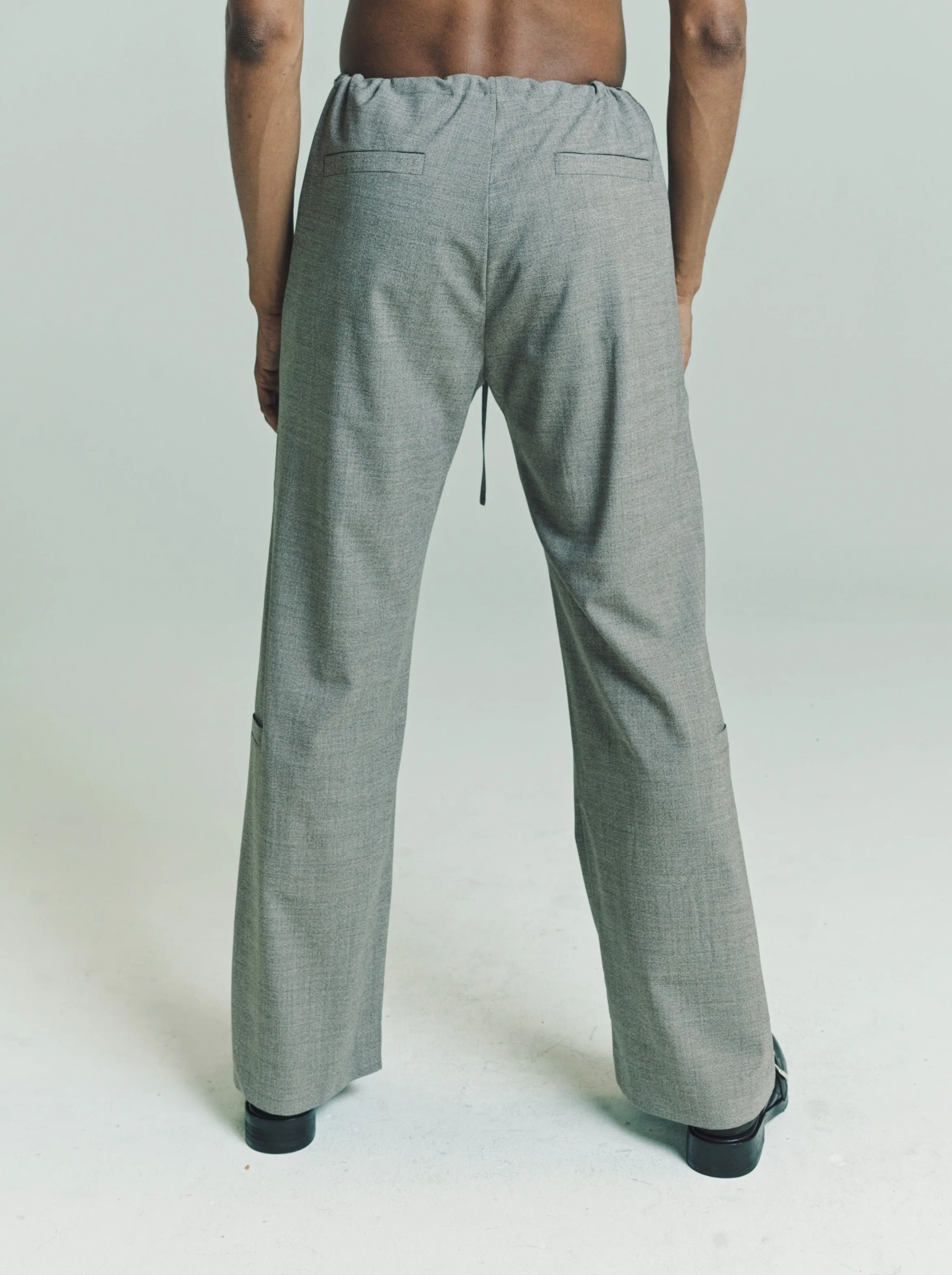 No. 198 Grey Melange Loro Piana Fine Wool Trousers