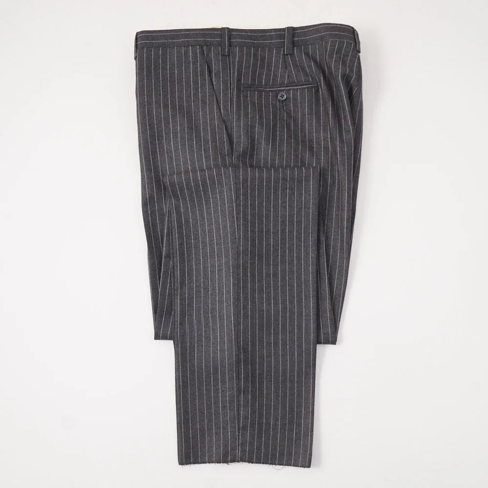 Orazio Luciano Gray Stripe Wool-Cashmere Suit