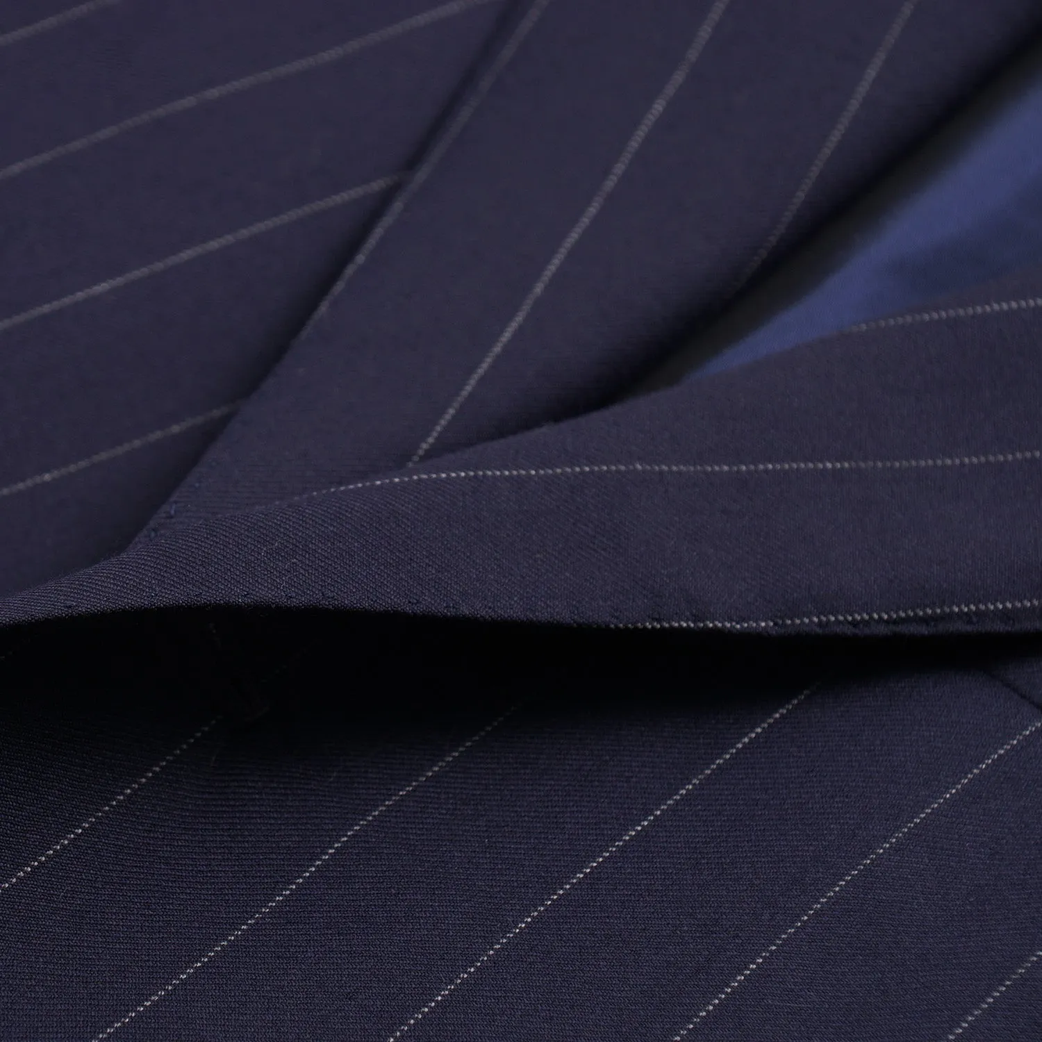 Orazio Luciano Navy Stripe Wool Suit