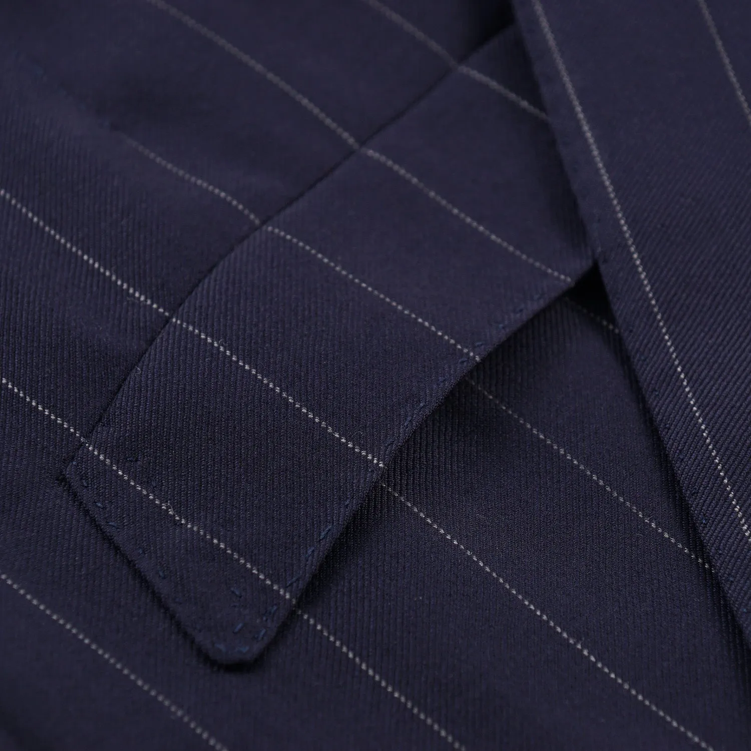 Orazio Luciano Navy Stripe Wool Suit