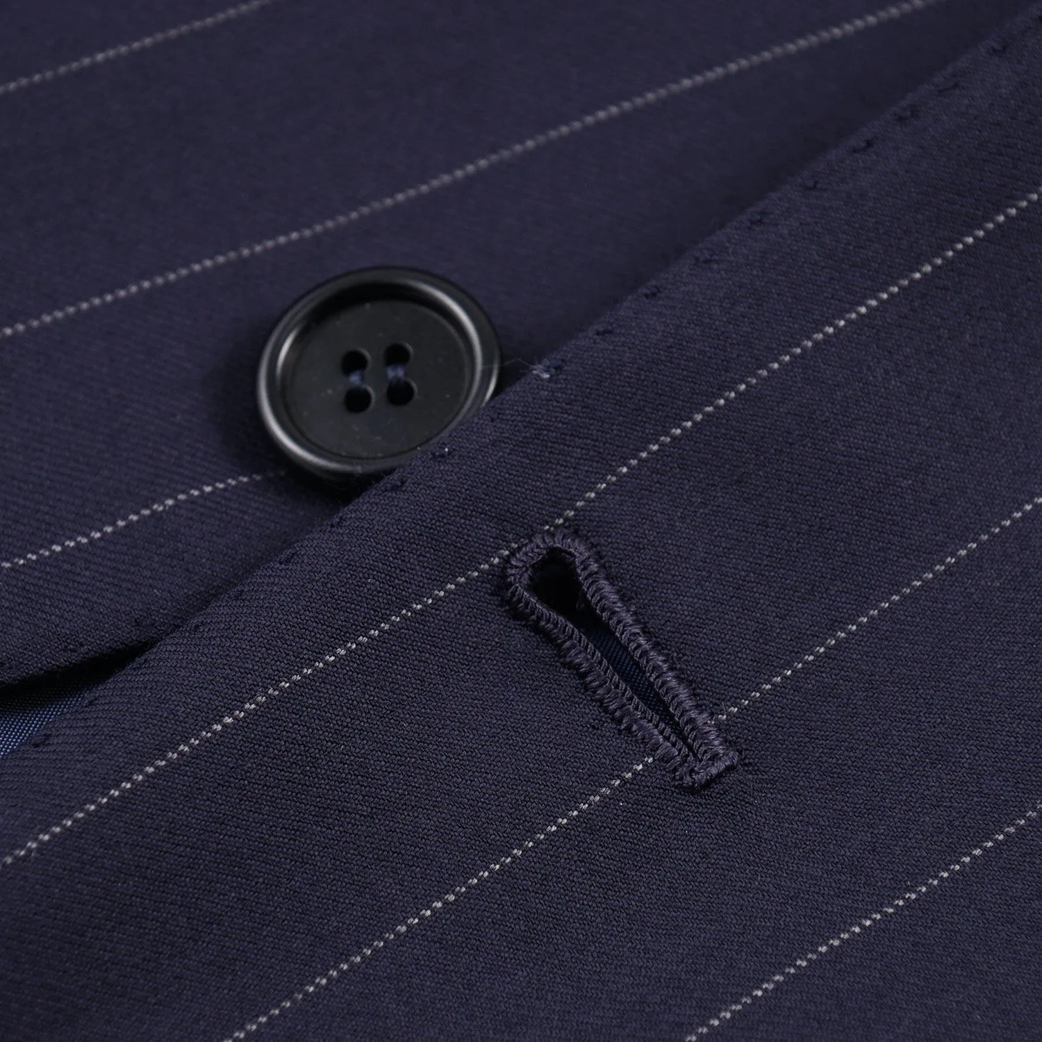 Orazio Luciano Navy Stripe Wool Suit