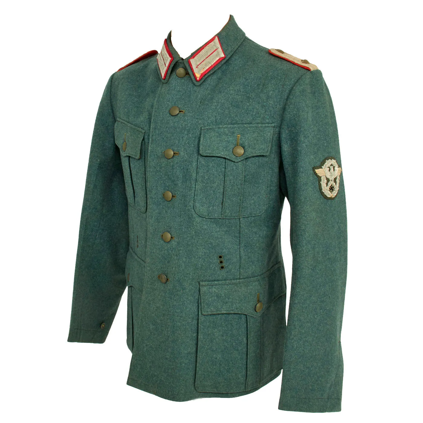 Original German WWII Municipal Police Oberleutnant Uniform Set - Ordnungspolizei