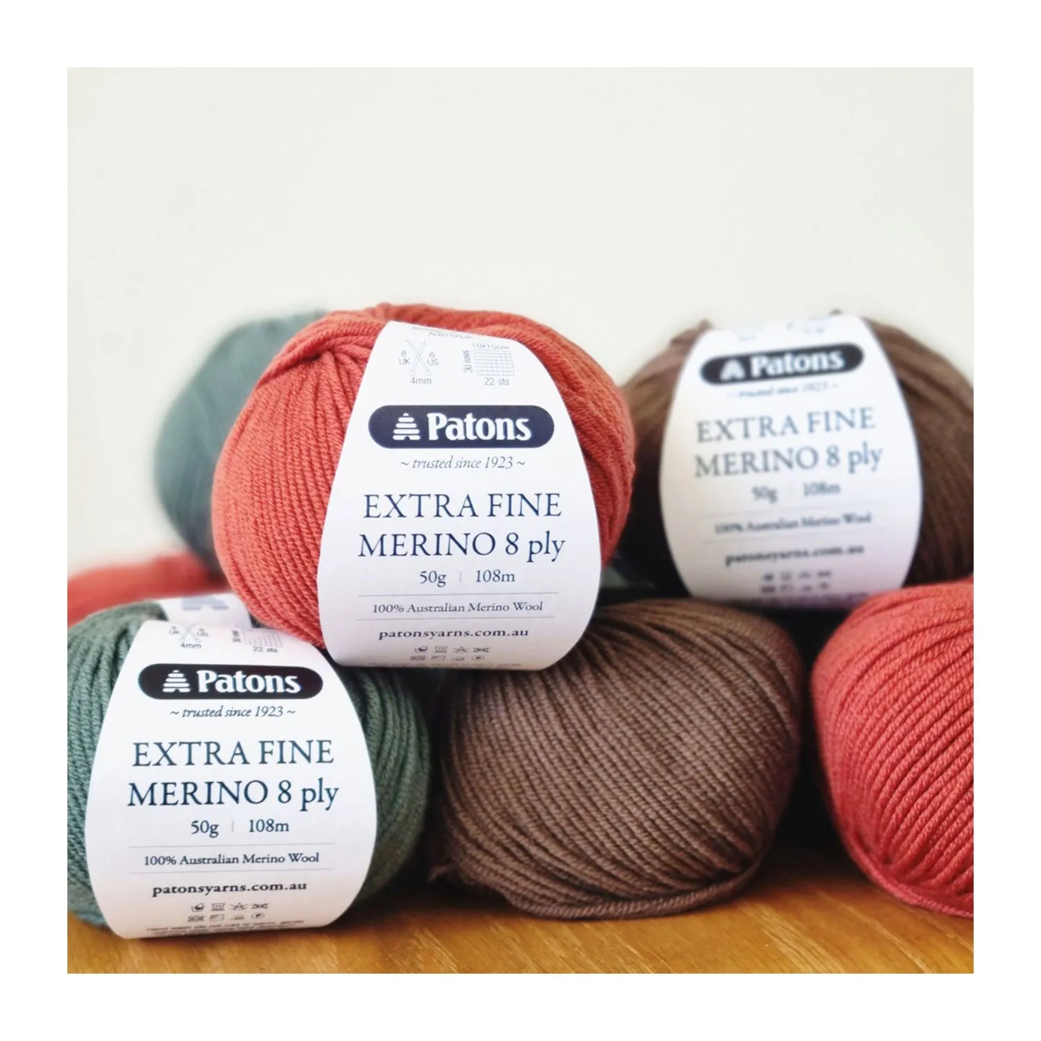 Patons Extra Fine Merino Wool 8ply 50g - Pink Blush