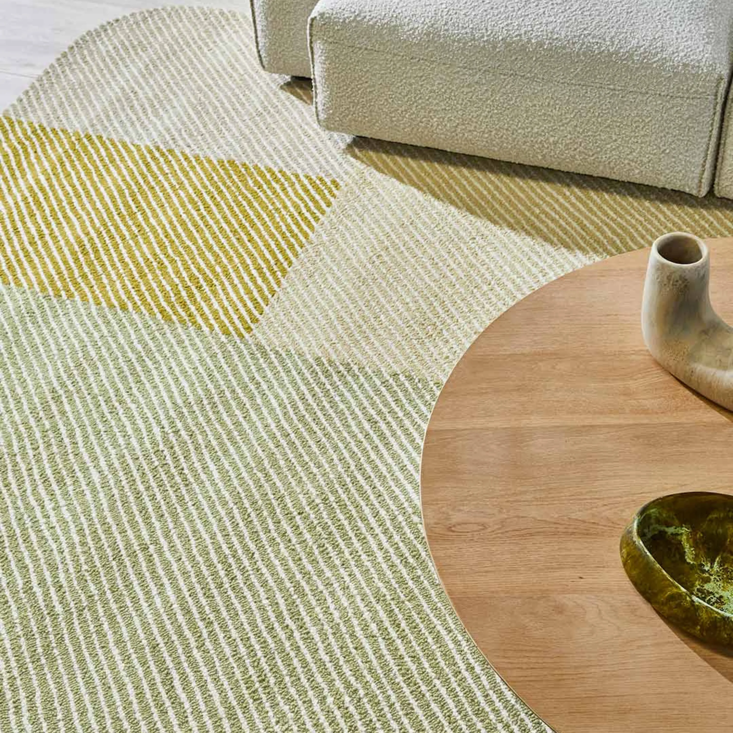Pinstripe Rug - Citrus 200cm x 290cm