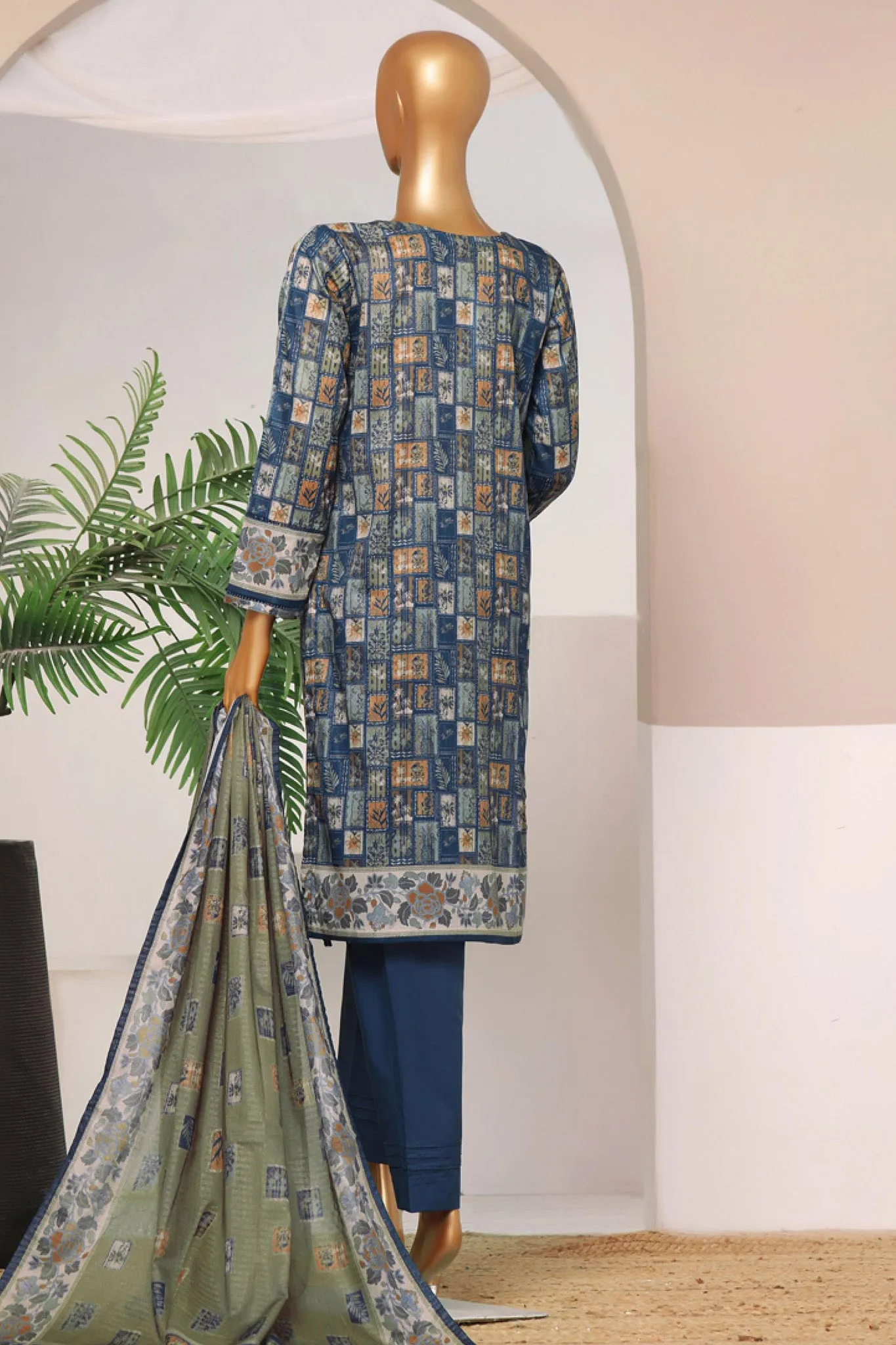 Rozaana By HZ Stitched 3 Piece Prints Lawn Collection'2024-PZD-707