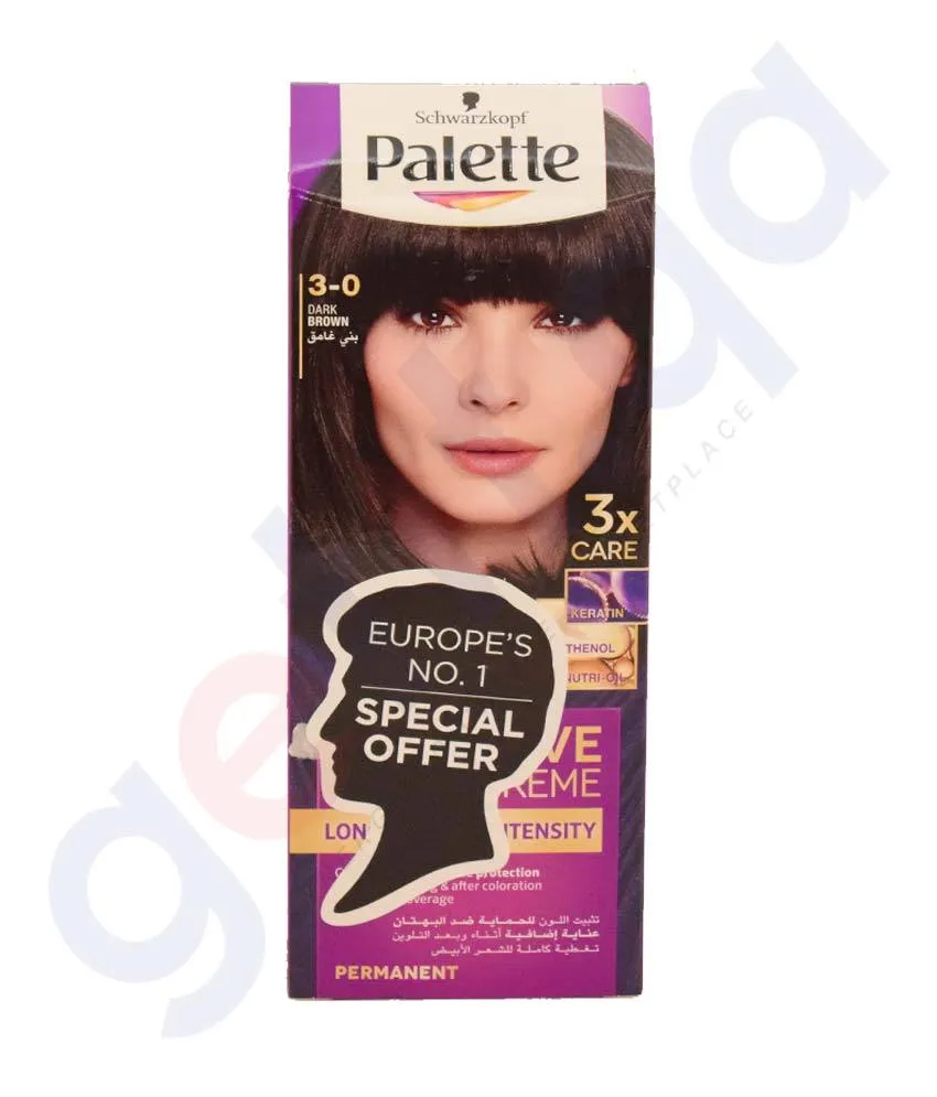 SCHWARZKOPF PALETTE HAIR COLOR - DARK BROWN PERMANENT
