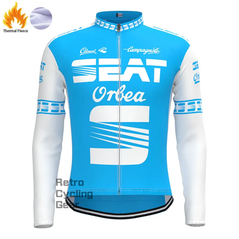 SEAT Blue Fleece Retro Cycling Kits