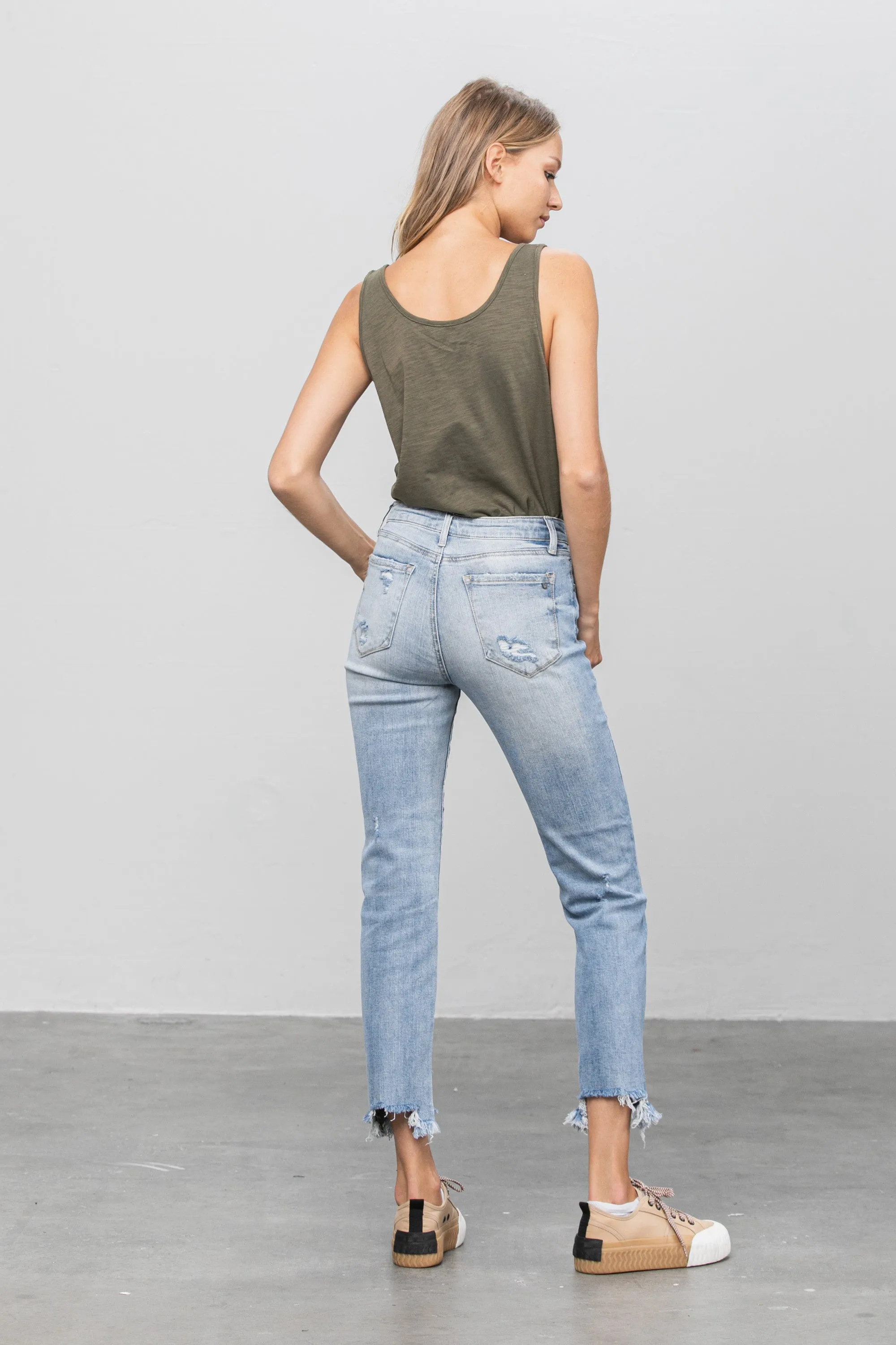 Summer Trail Mid Rise Straight Jeans
