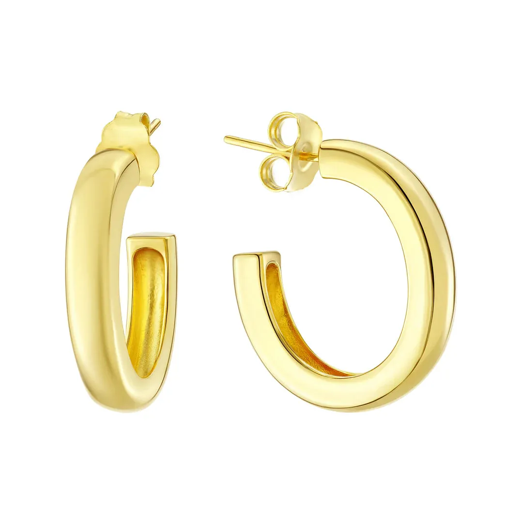 Thick Oval Hoop