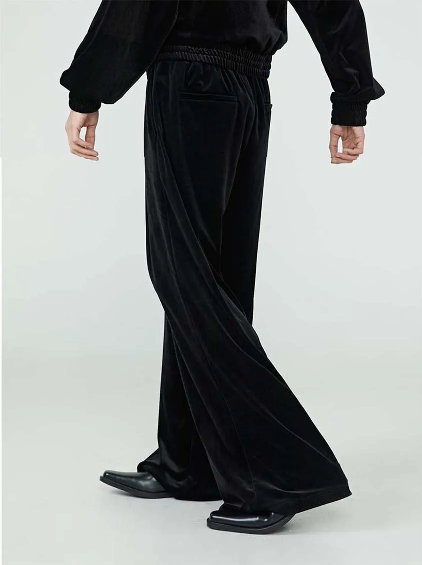 Velvet Wide Leg Pants