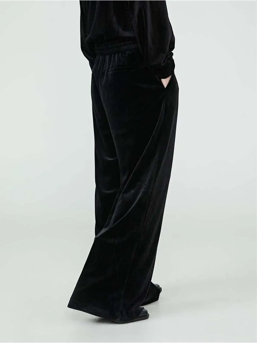 Velvet Wide Leg Pants