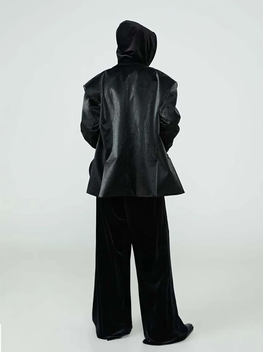 Velvet Wide Leg Pants