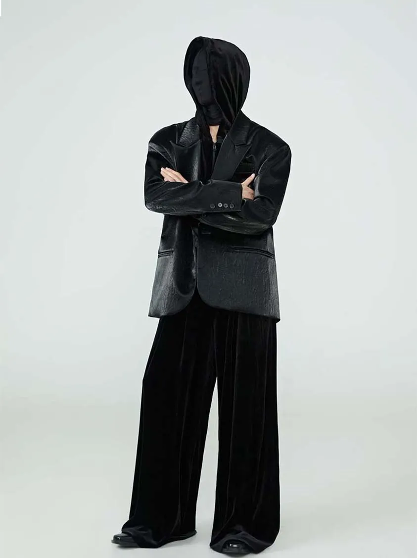 Velvet Wide Leg Pants