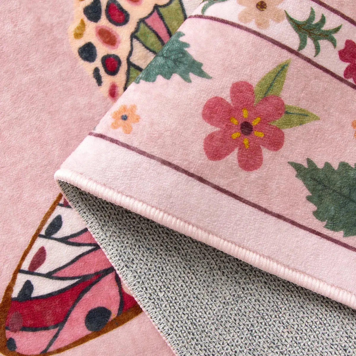 Vionnet Modern Parisian Insect Light Pink Area Rug