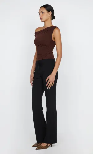 WILDER LACE UP PANT - BLACK