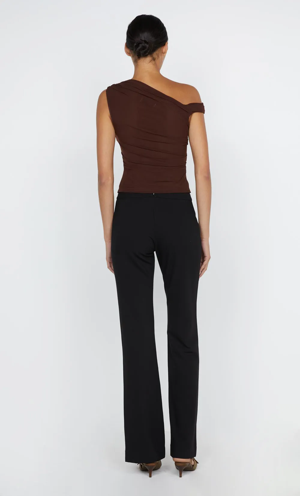 WILDER LACE UP PANT - BLACK