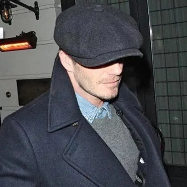Wool Vintage Herringbone Newsboy Caps Men