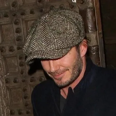 Wool Vintage Herringbone Newsboy Caps Men
