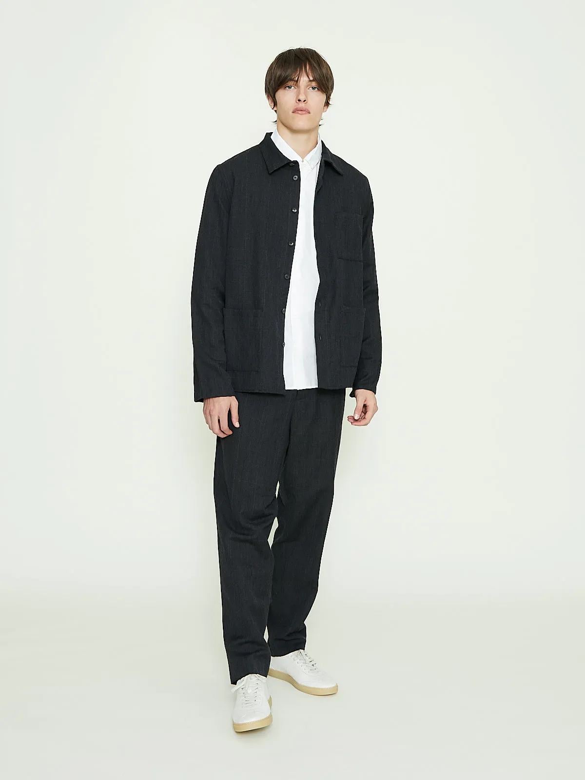 Worker Shirt in Charcoal Check