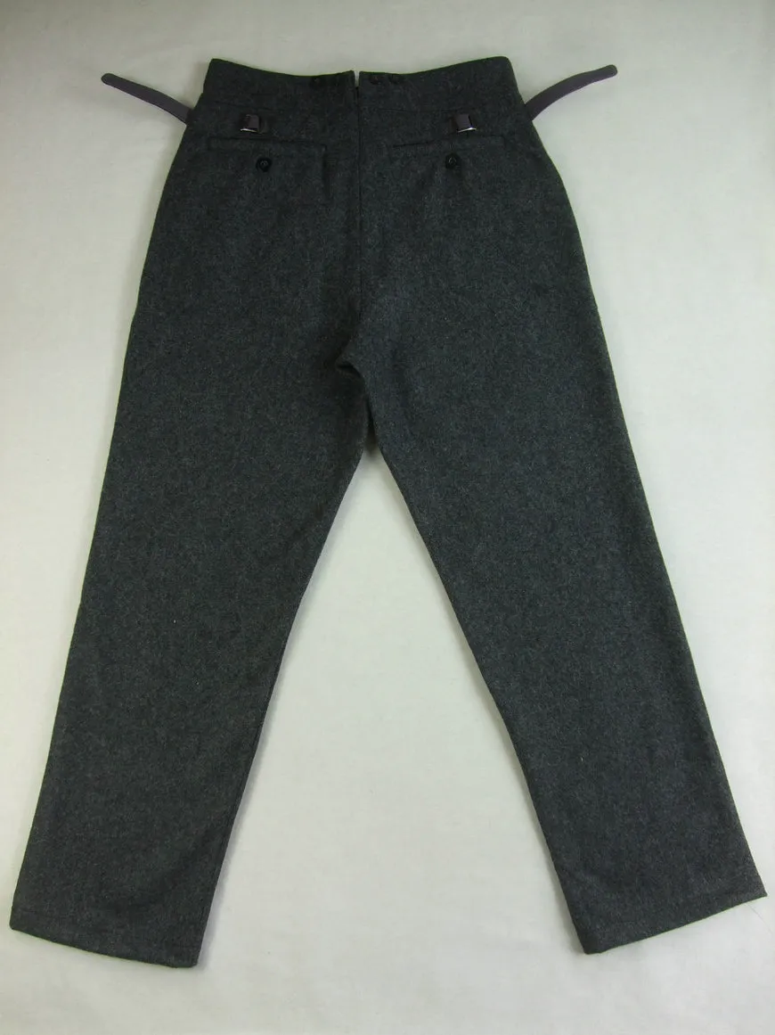 WWII Finnish M36 Dark Stone Grey Wool Field Trousers Pants