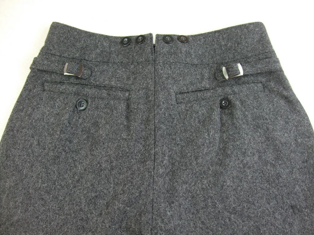WWII Finnish M36 Dark Stone Grey Wool Field Trousers Pants
